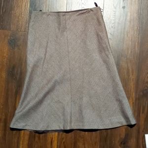 Banana Republic Brown Wool Chevron Skirt
